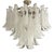 Large White Murano Chandelier For Sale