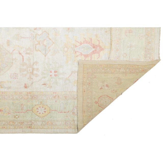 Modern Grand Scale Modern Oushak Style Rug 14' X 19' Hand-Knotted Wool For Sale - Image 3 of 11