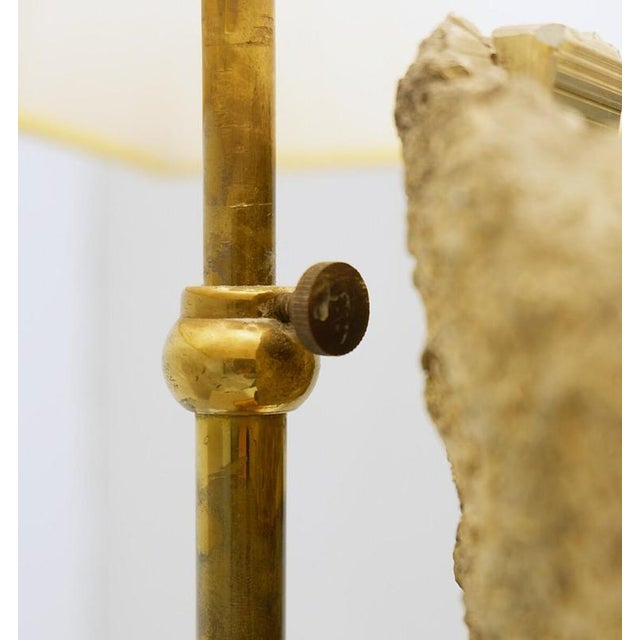 Mid-Century Pyrite Stone Table Lamp For Sale - Image 10 of 15