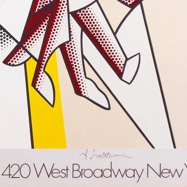 1970s 'The Red Horseman' 1975, After Roy Lichtenstein, Hand Signed by Lichtenstein, Leo Castelli Gallery Exhibition Poster, Pop Art For Sale - Image 5 of 10