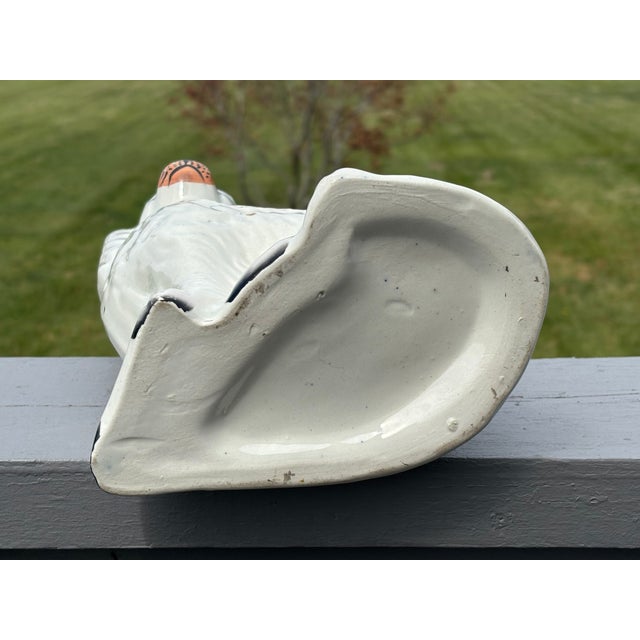 Ceramic 19th C. Staffordshire Porcelain Spaniel Dog Figurine - 9.5" Tall For Sale - Image 7 of 8