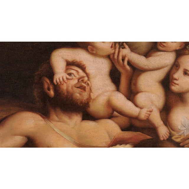 Rococo Follower of Pietro Liberi, Faun Nymph Putti Free, 1700, Oil on Canvas For Sale - Image 3 of 14