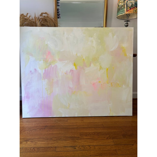 White Sarah Trundle, Contemporary Abstract Painting, "Greetings From Virginia" For Sale - Image 8 of 8