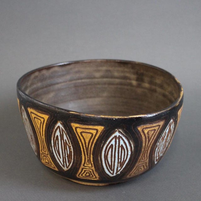 Vintage French Ceramic Bowl by Alexandre Kostanda, 1960s, in None conditions. Designed 1960 to 1969