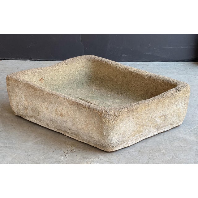 Large English Garden Rectangular Stone Sink or Trough For Sale In Austin - Image 6 of 9