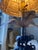 Plastic Vintage British Colonial Stacked Elephant Palm Tree Table Lamp For Sale - Image 7 of 12