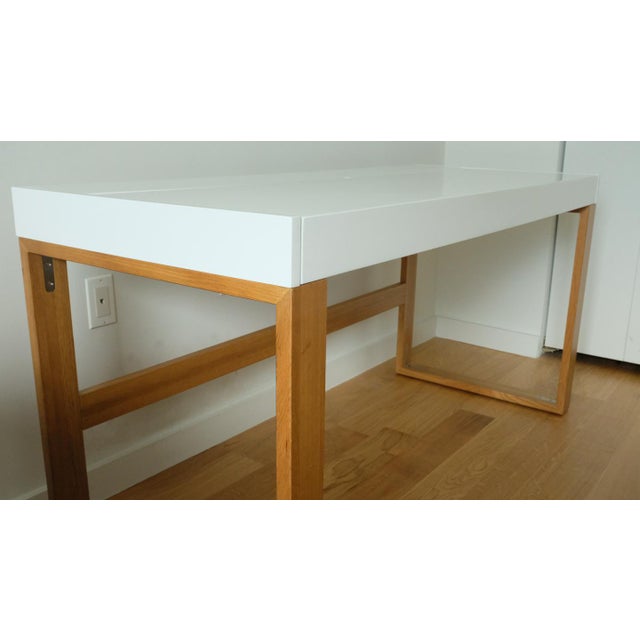Modern Cb2 Desk With Sliding Top Compartment Chairish
