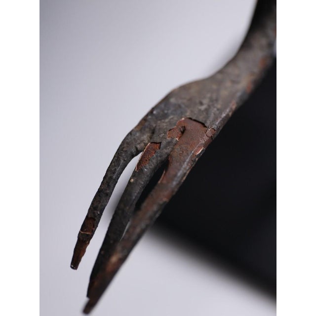 French Artist, Large Handcrafted Cockerel Sculpture, 1880, Iron For Sale - Image 6 of 18