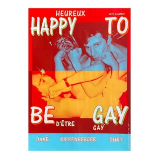 1993 Martin Kippenberger Happy to Be Gay Poster For Sale