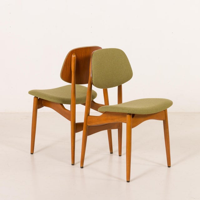 Brown Mid-Century Modern Scandinavian Chairs in the style of Arne Hovmand Olsen, 1970s, Set of 4 For Sale - Image 8 of 18