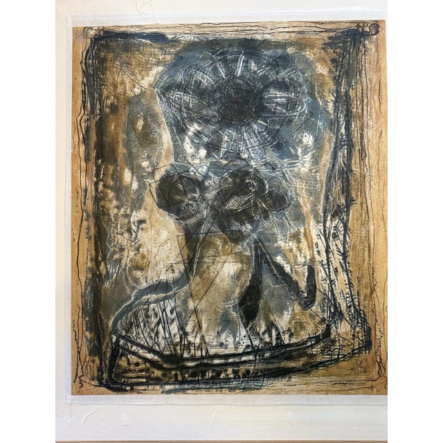 Modernist Artist, Abstract Figure Composition, Oil Painting on Canvas For Sale - Image 4 of 13