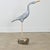 Gray French Vintage Cast and Painted Stone Heron For Sale - Image 8 of 9