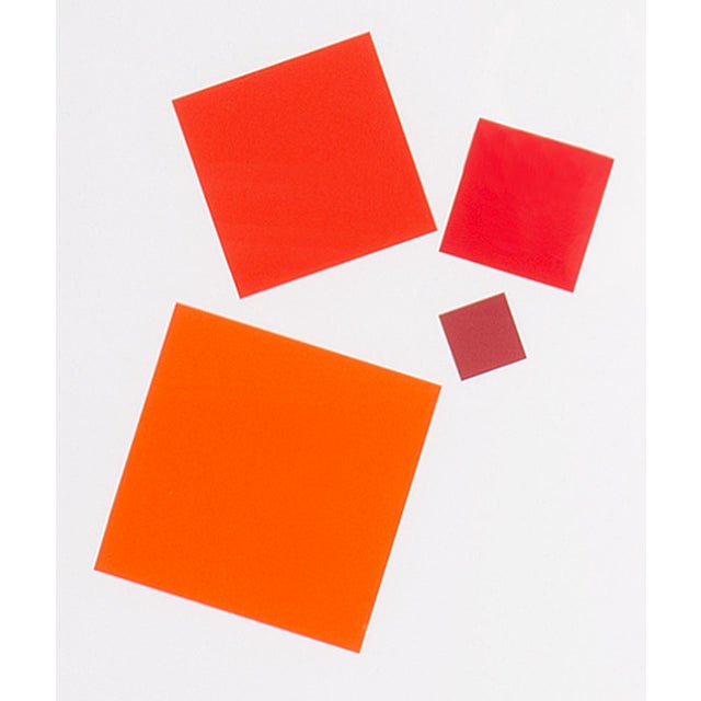 A 1995 serigraph print, titled "Konstruktion and Intuition," by the German artist Anton Stankowski (1906-1998). This print...