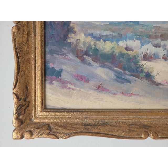 Norman Hart 1940s Palm Springs California Desert Oil Painting For Sale - Image 12 of 16