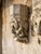Oyster Gray A Pair of Vintage Gothic Revival Cast Stone Grotesque Mascaron Wall Plaques For Sale - Image 8 of 12