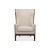 Updated Modern Classic Wingchair, covered in linen to make it neutral and easily placed in any environment. The real drama...