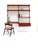 Wood Danish Mid Century Modern Teak Wall Unit, Denmark, 1960s For Sale - Image 7 of 12