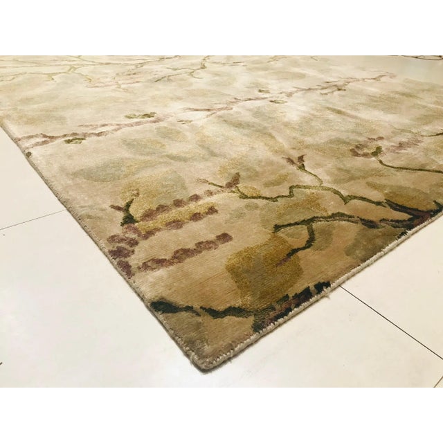 Nepalese Gold Rug, 1980s For Sale - Image 6 of 17