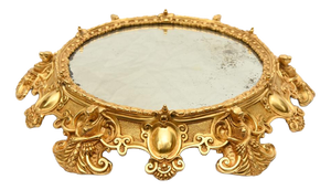 Rococo French Ormolu Mirrored Tray, 1880s