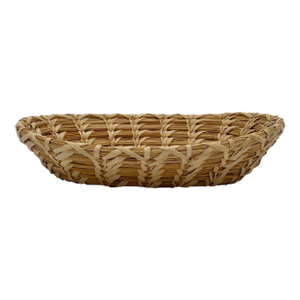 Vintage Acoma Pueblo Coiled Basket – Native American Handwoven, 9”