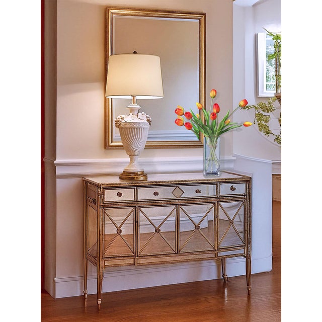 Offering an impressive pair of RESTORED Extra-Large vintage Italian white porcelain table lamps, circa 1950s. Both of...