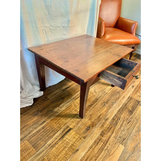 19th Century French Pine Coffee Table For Sale - Image 9 of 12