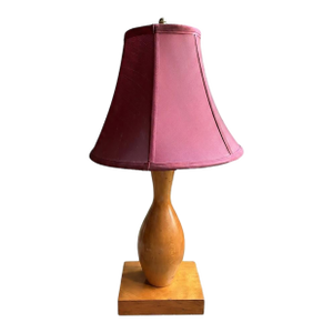 Vintage Late 20th Century Dale Tiffany Bowling Pin Table Lamp on Pedestal Base
