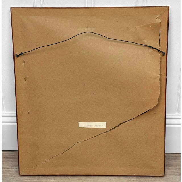 Antique Outsider "The Mountaineer" Mother & Child Engraving Art by Paul Falconer Poole For Sale - Image 10 of 11