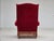 1960s Danish Wingback Armchair in Velour with Oak Legs, 1960s For Sale - Image 5 of 18