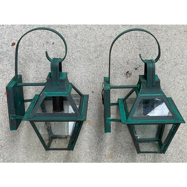 High-End Solid Copper Outdoor Lanterns Made in Usa For Sale In Miami - Image 6 of 15
