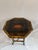 1900 - 1909 Antique English Bamboo Lacquered Octagonal Table | Aesthetic Movement Chinoiserie | Japanned Top, 28in Tall For Sale - Image 5 of 17