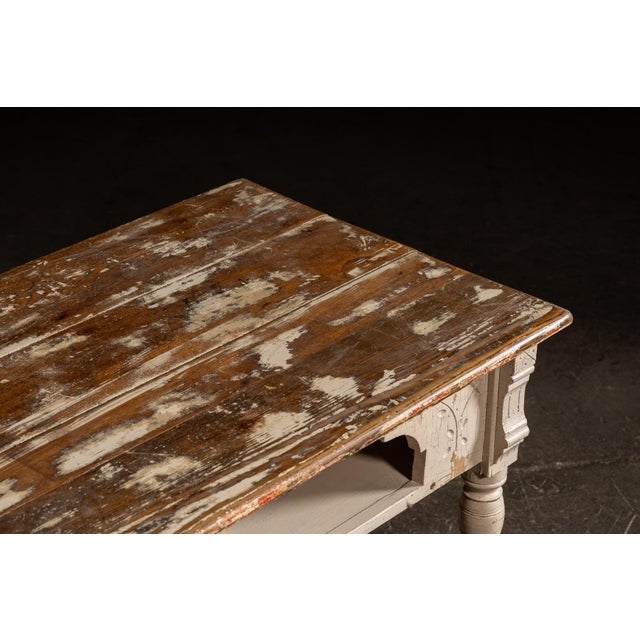 Late 19th Century Eastlake Farmhouse Kitchen Table For Sale - Image 10 of 16
