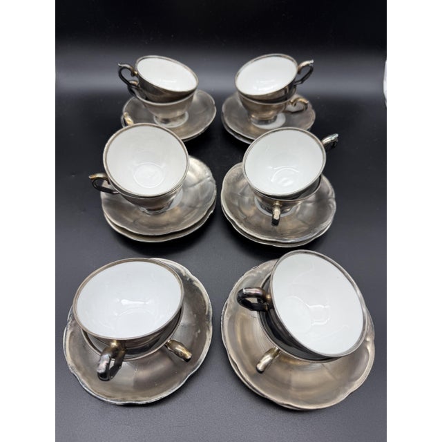 Bavaria Katharina Silver Coffee Service from Hofbräuhaus Bavaria, 1940s, Set of 22 For Sale - Image 3 of 13