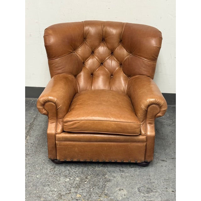 Design Plus Gallery presents the Writer’s Club Chair by E.J. Victor for Ralph Lauren Home. This leather lounge chair has a...