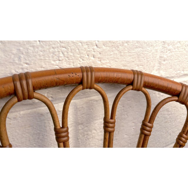 Vintage Bamboo and Rattan Lounge Chair For Sale - Image 14 of 14