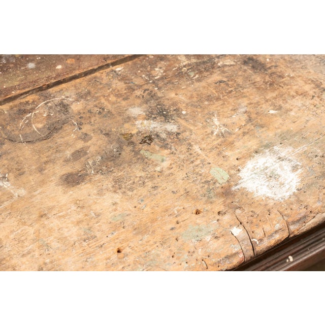 Coffee Early 20th Century Mercantile Table For Sale - Image 8 of 10