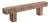 Indian Carved Front Rustic Teakwood Bench For Sale