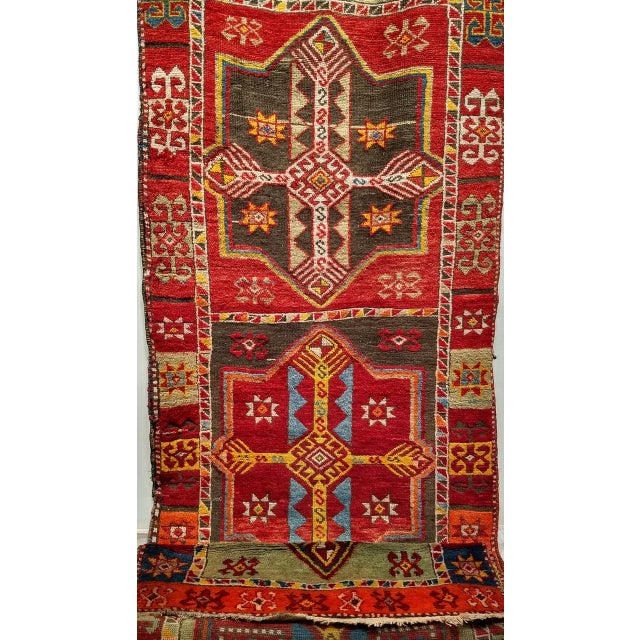 Early 20th Century Turkish Oushak Runner, Hand-Knotted Wool, 3' x 16' For Sale - Image 9 of 16