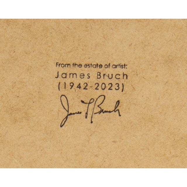 Drawing/Sketching Materials Graphite Portrait Drawing of a Man by James L. Bruch For Sale - Image 7 of 8