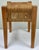 Vintage Woven Rope Seat Wood Stool For Sale - Image 10 of 12