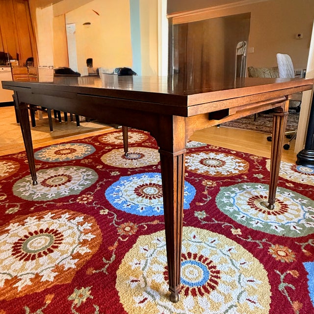 Random Harvest Lyon Walnut Refectory Dining Table For Sale - Image 13 of 17