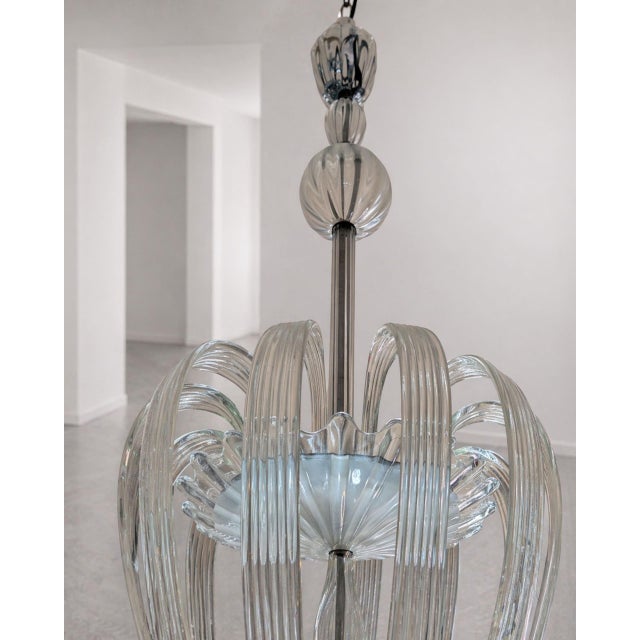 1930s Murano Glass Chandelier by Tomaso Buzzi for Venini For Sale - Image 11 of 11