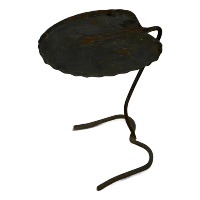 Vintage Black Salterini Lilly Pad Table For Sale