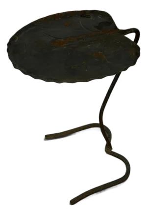 Vintage Black Salterini Lilly Pad Table