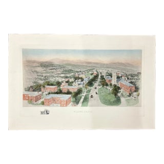 Williams College, After Richard Rummell, c.1913 — Hand-Colored Print Wove Paper, Large For Sale