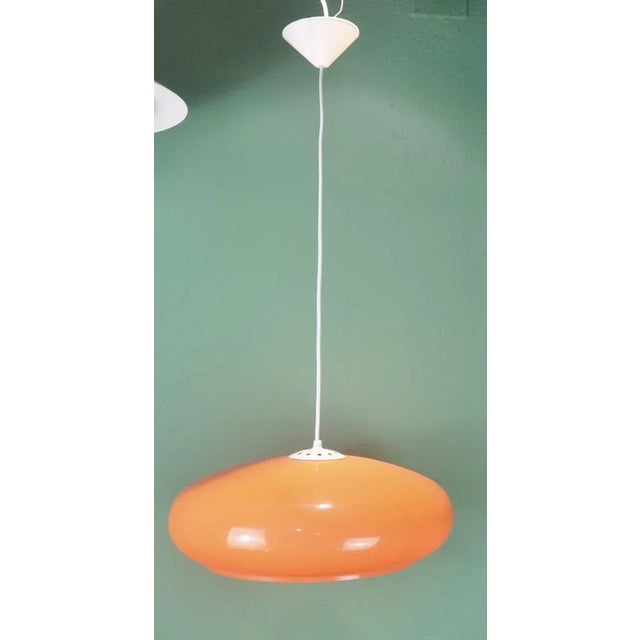 Orange Plastic Lamp, 1970s For Sale - Image 12 of 14