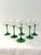 Lovely set of twelve vintage wine glasses featuring Emerald green stems with clear bowls in Luminarc's Alsace pattern. Set...