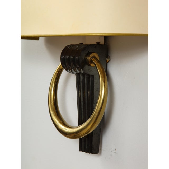 Not Yet Made - Made To Order Bespoke Bronze Sconces in the French 40s Manner - a Pair For Sale - Image 5 of 7