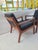 Mid-Century Modern Ole Wanscher France & Son Teak Leather Armchairs - A Pair For Sale - Image 3 of 14