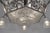 Metal Ollier & Hanots French Art Deco Chandelier 1920s - Frosted Glass & Nickeled Bronze For Sale - Image 7 of 14